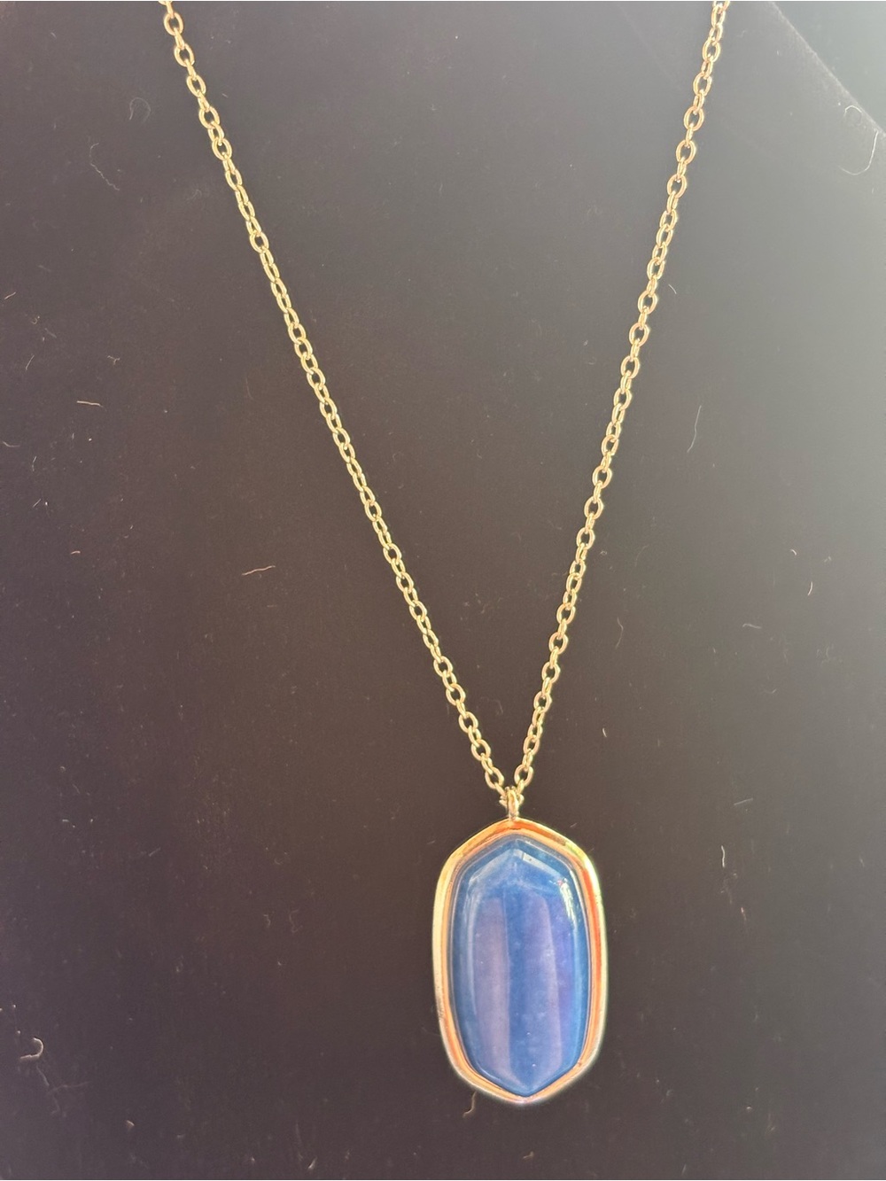 SilverNecklace with Blue Stone Pendant - Women Jewelry